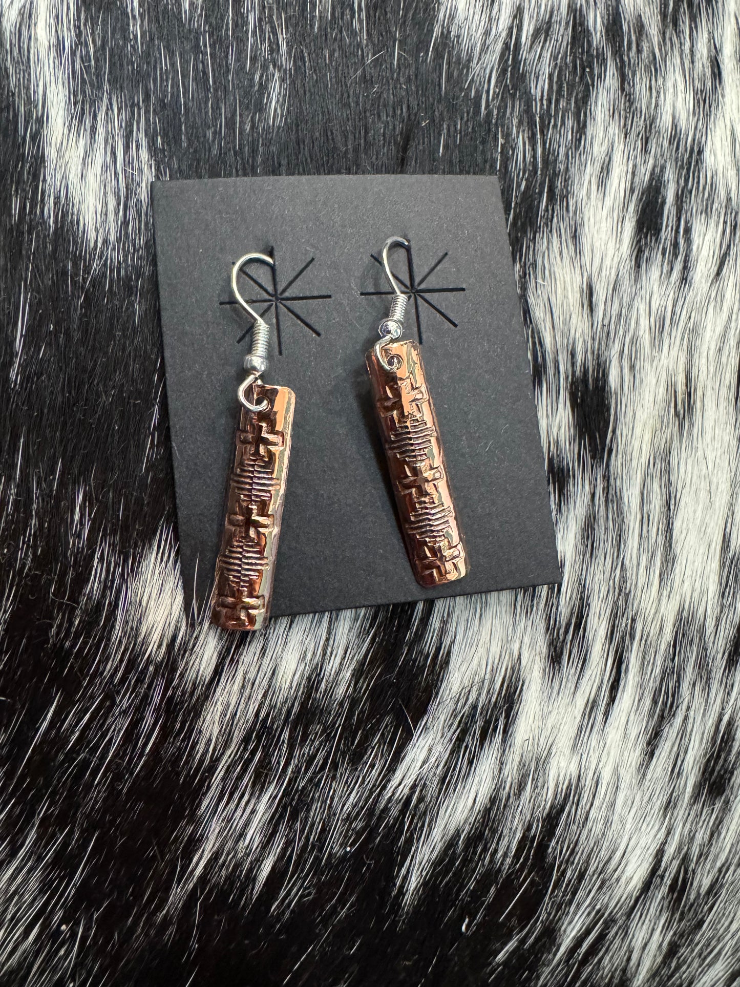 COPPER DANGLE EARS