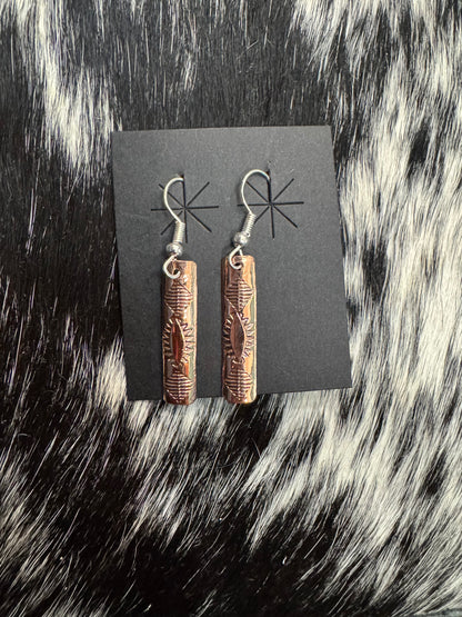 COPPER DANGLE EARS