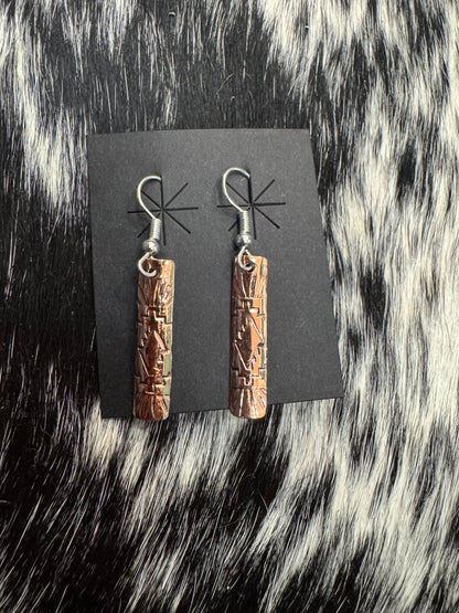 COPPER DANGLE EARS