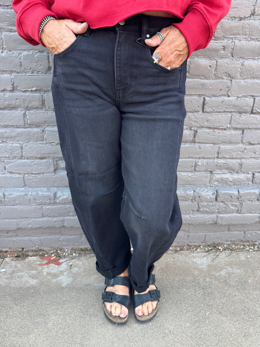 THE HORSESHOE BARREL JEAN