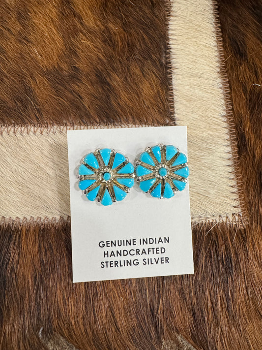 TURQUOISE BLOOM EARRINGS