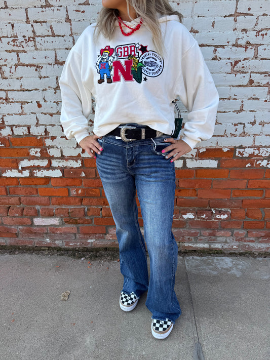 NEBRASKA LAYER PATCH HOODIE