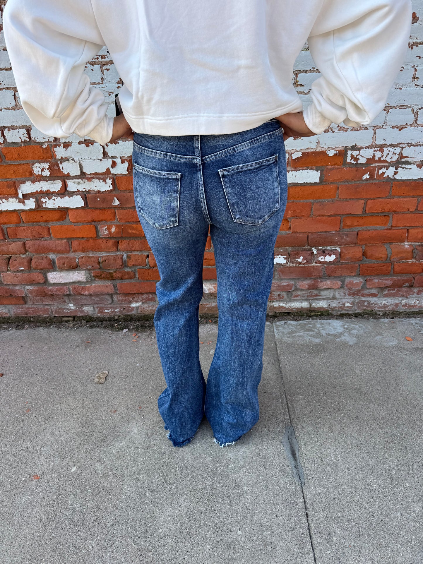 DEMI HIGH RISE WIDE LEG JEANS