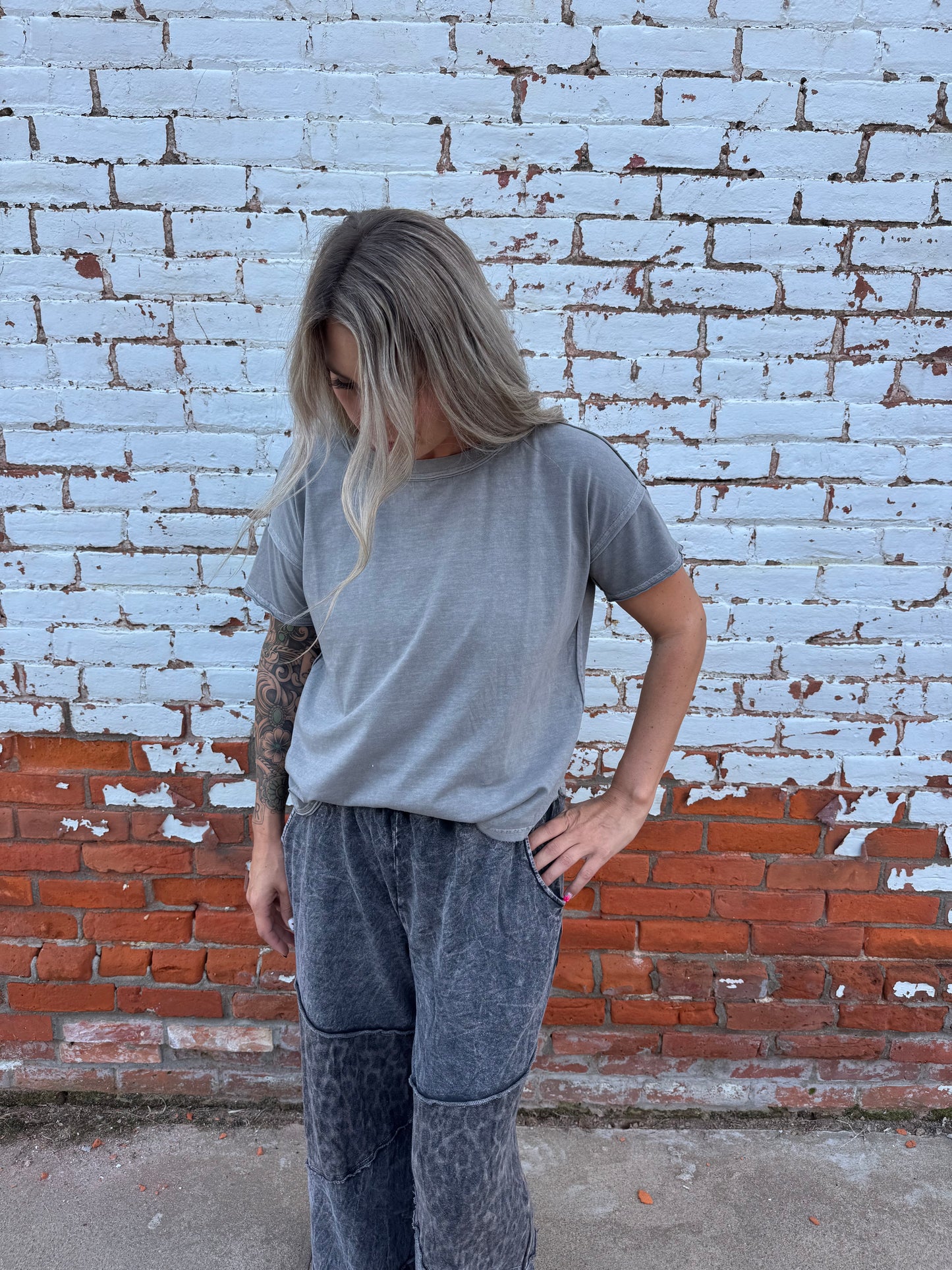 LUXE LEOPARD ASYMMETRICAL TIER PANTS