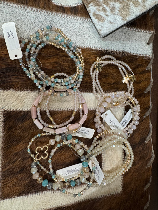 GILDED PEARL BRACELET SETS