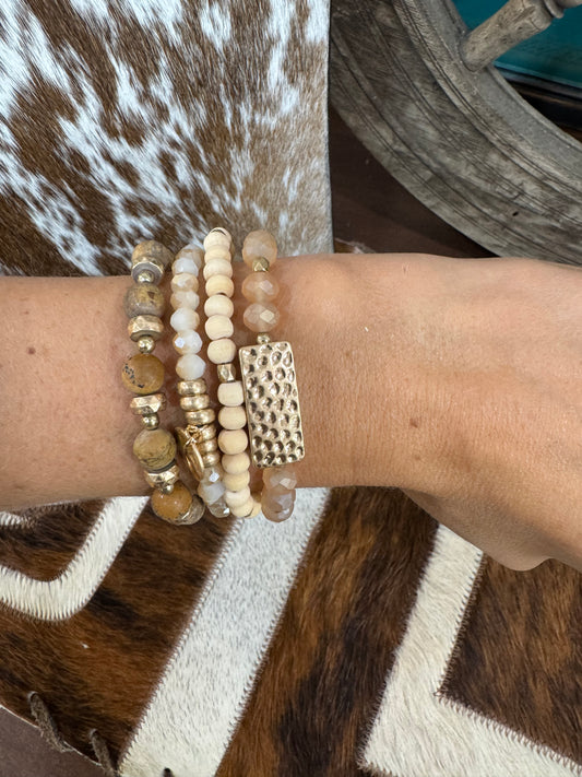 TUMBLE STONE BRACELET SET
