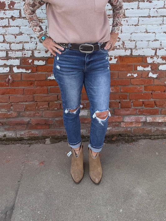 NATALIE-DISTRESSED SKINNY JEANS