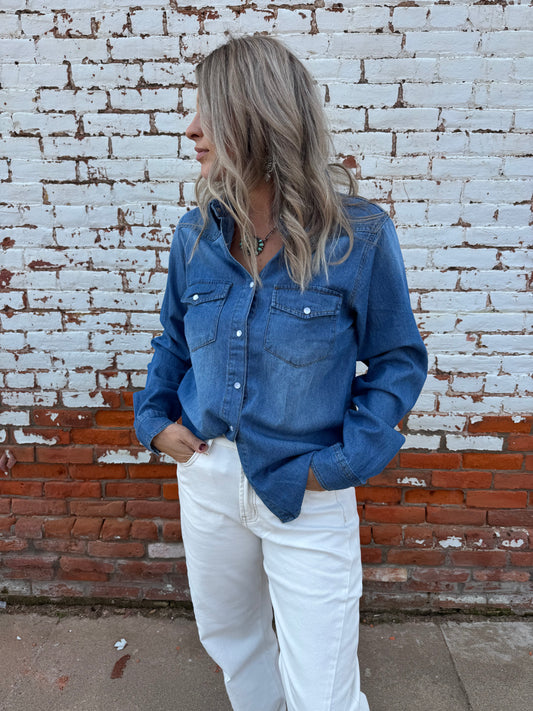 THE DELILAHD-WESTERN DENIM SHIRT