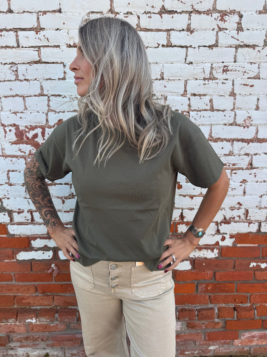 COTTON JERSEY CREWNECK T-SHIRT