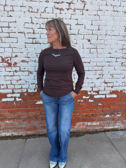 STACY CREW NECK LONG SLEEVE TEE
