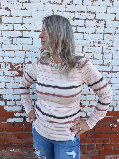 STACY CREW NECK LONG SLEEVE TEE