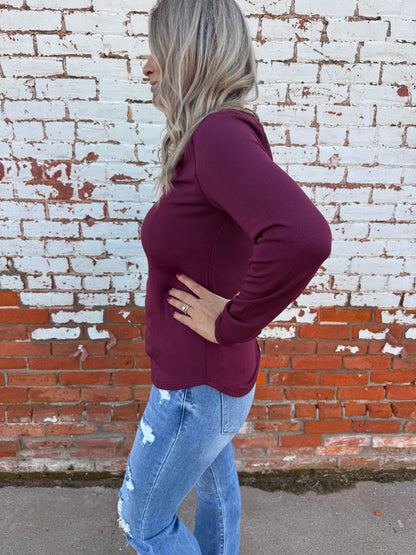 STACY CREW NECK LONG SLEEVE TEE