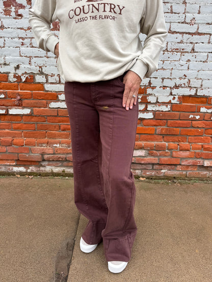BONITA MID RISE WIDE LEG JEANS
