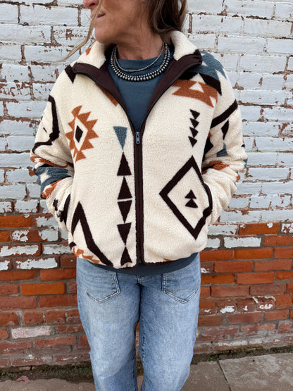 AZTEC FLEECE JACKET