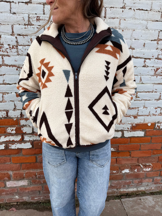 AZTEC FLEECE JACKET