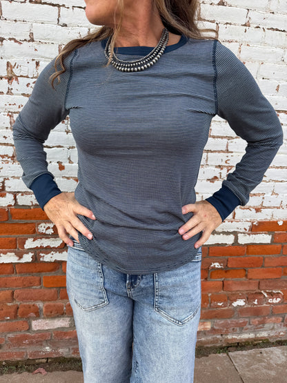 STACY CREW NECK LONG SLEEVE TEE