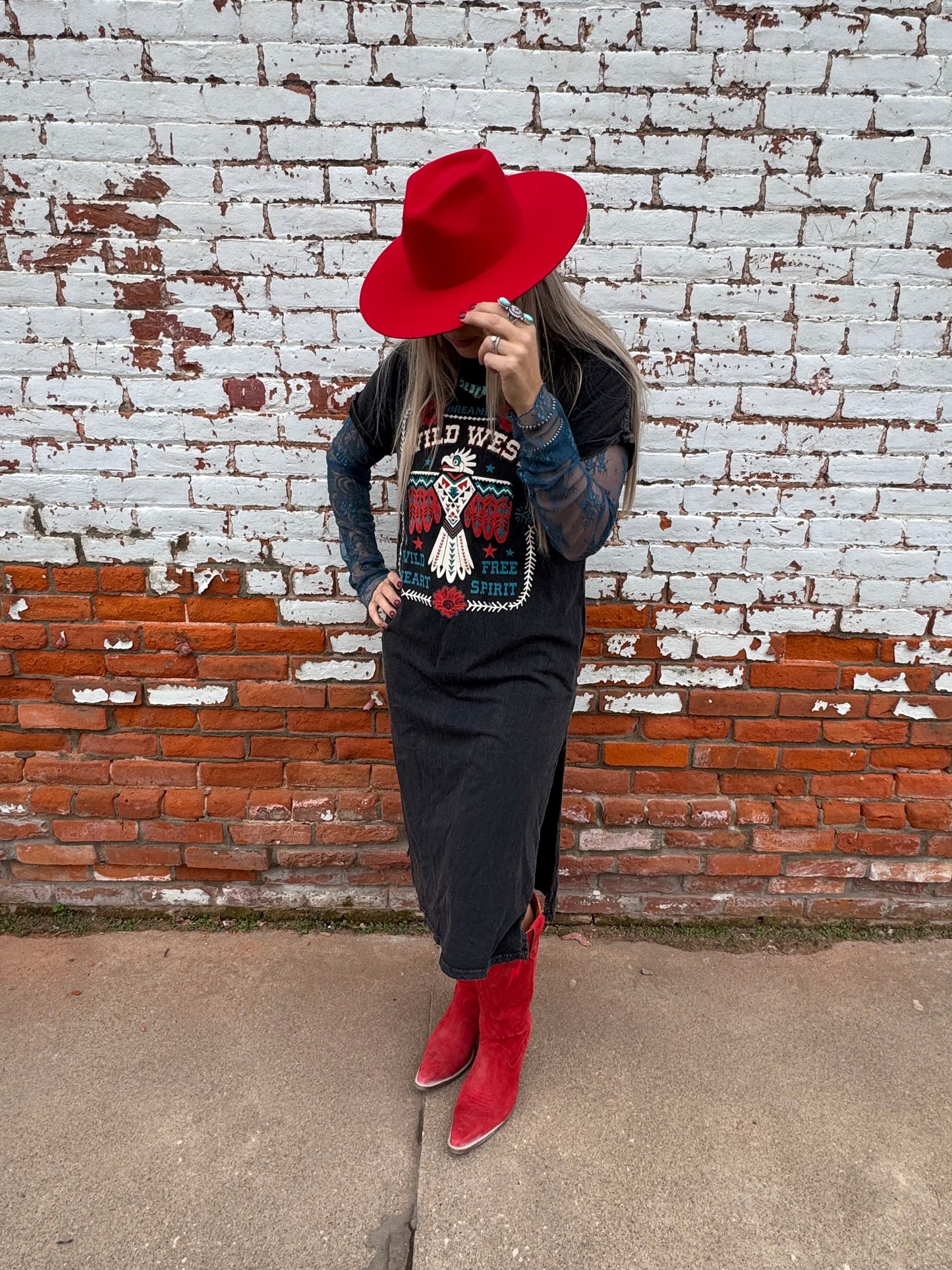 WILD WEST DREAMER GRAPHIC DRESS