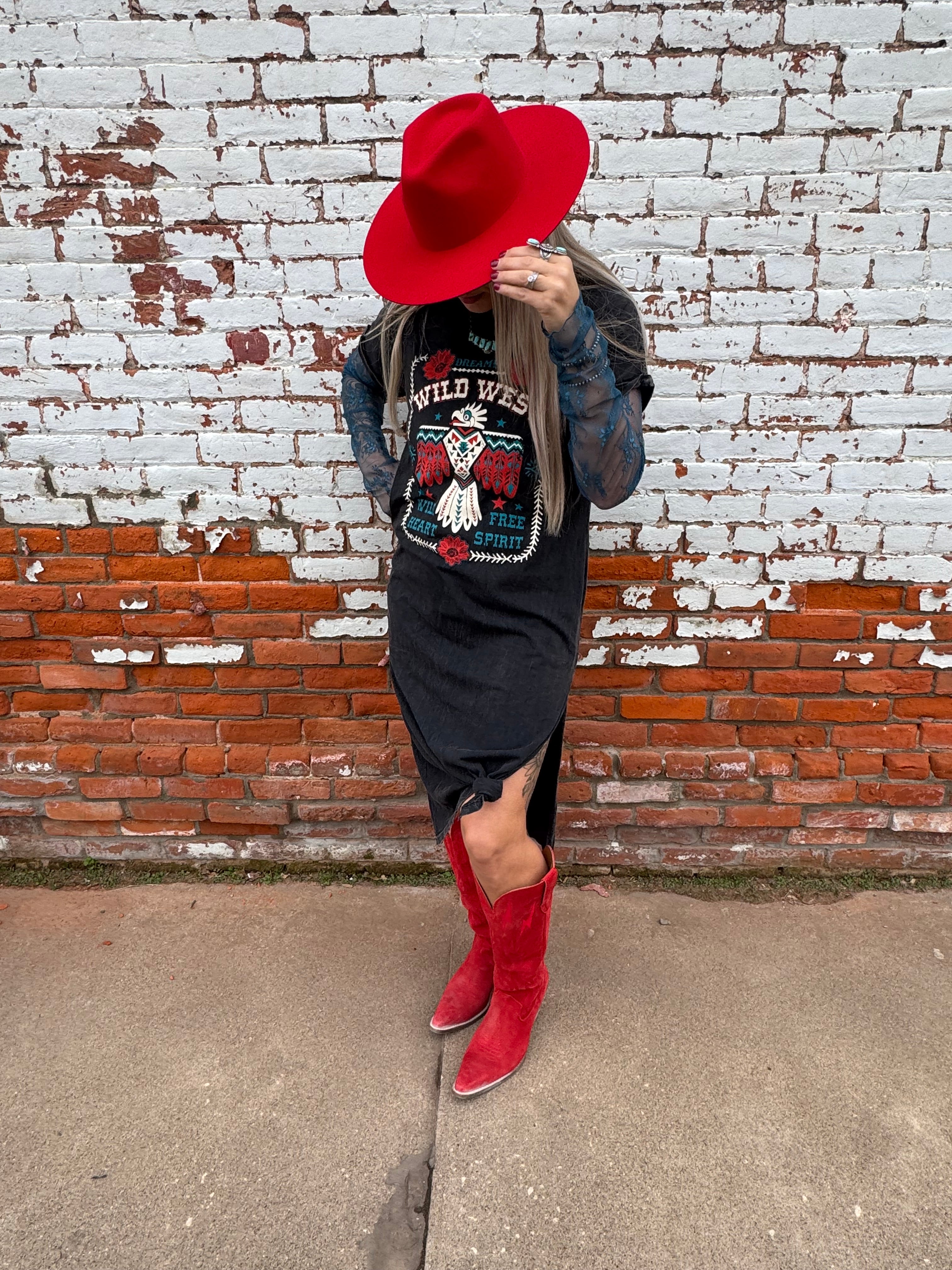 WILD WEST DREAMER GRAPHIC DRESS – The Fringed Filly