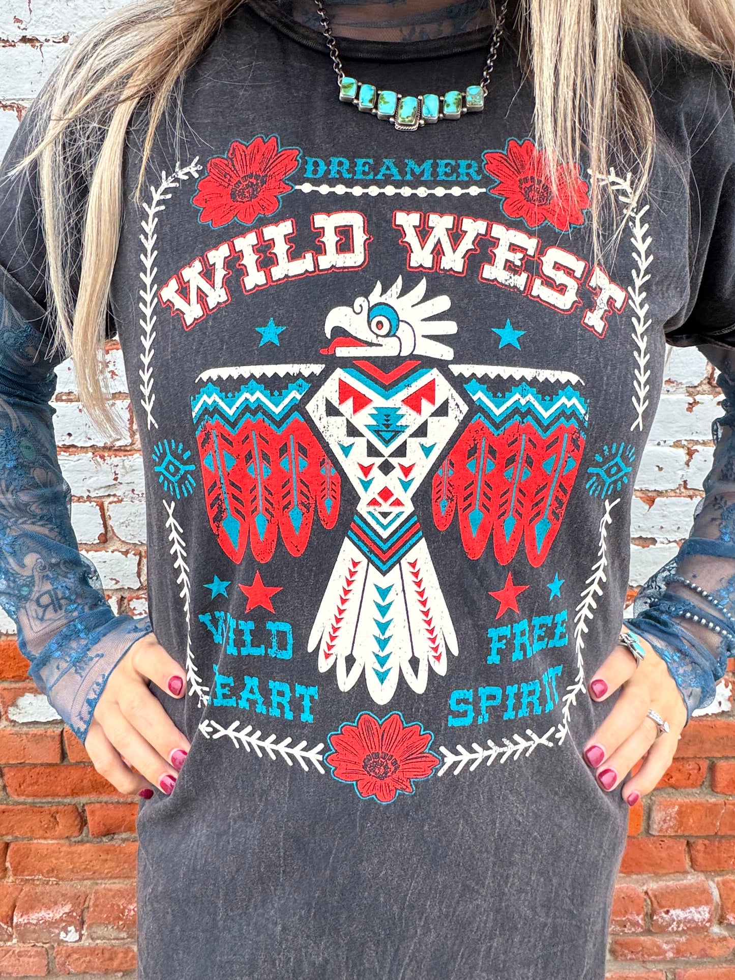 WILD WEST DREAMER GRAPHIC DRESS