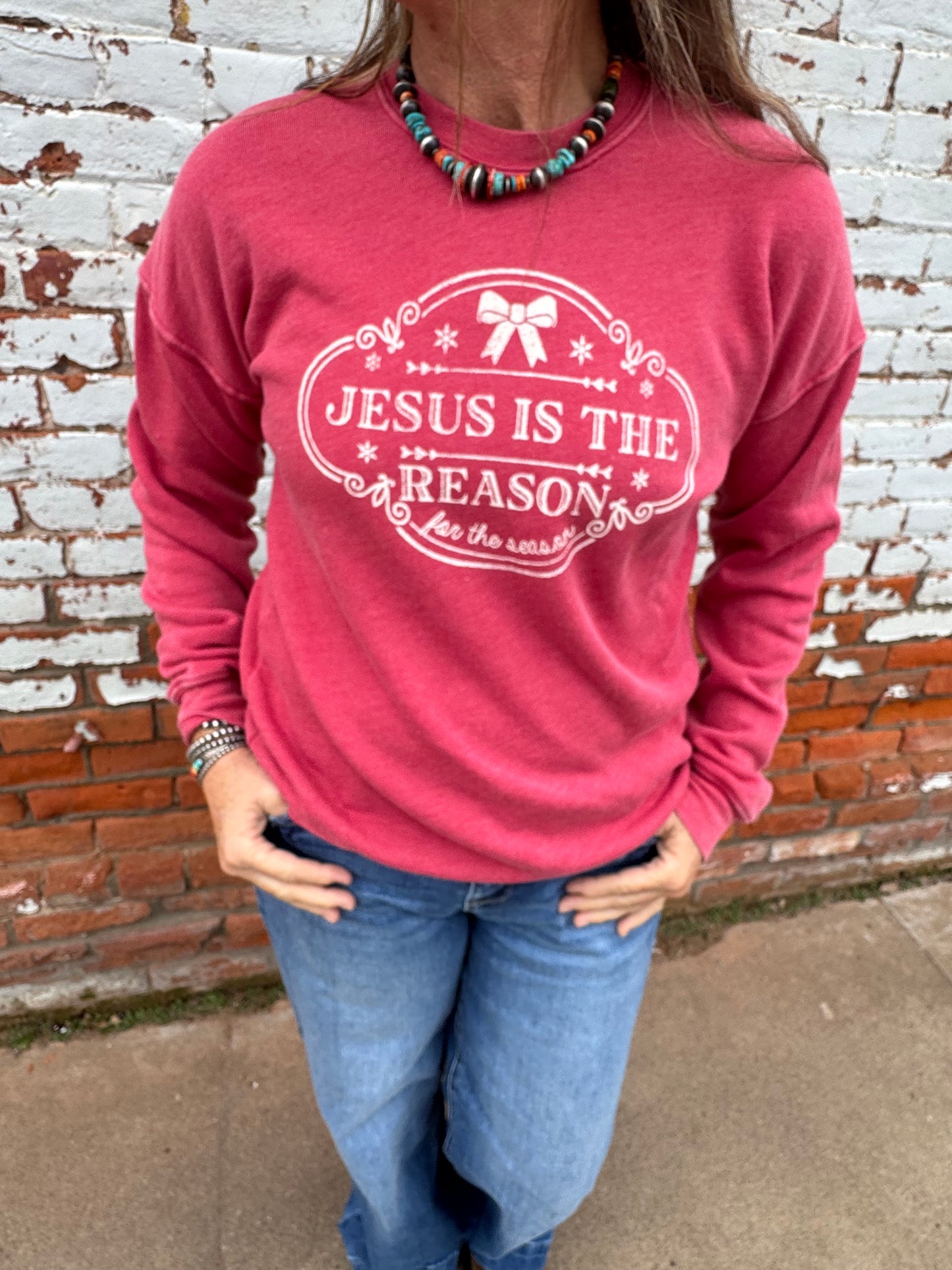 JESUS IS THE REASON SWEATSHIRT