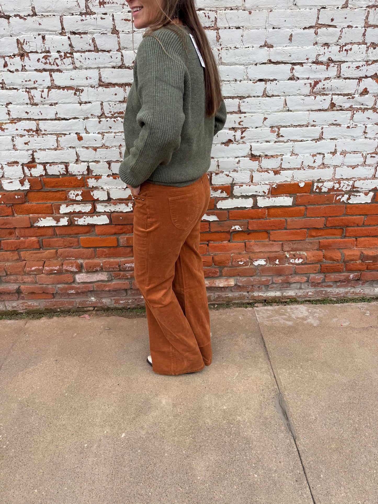 SAMMI STUDDED POCKET CORDUROY PANTS