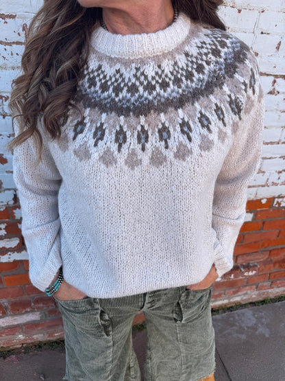 FAIR ISLE KNIT SWEATER