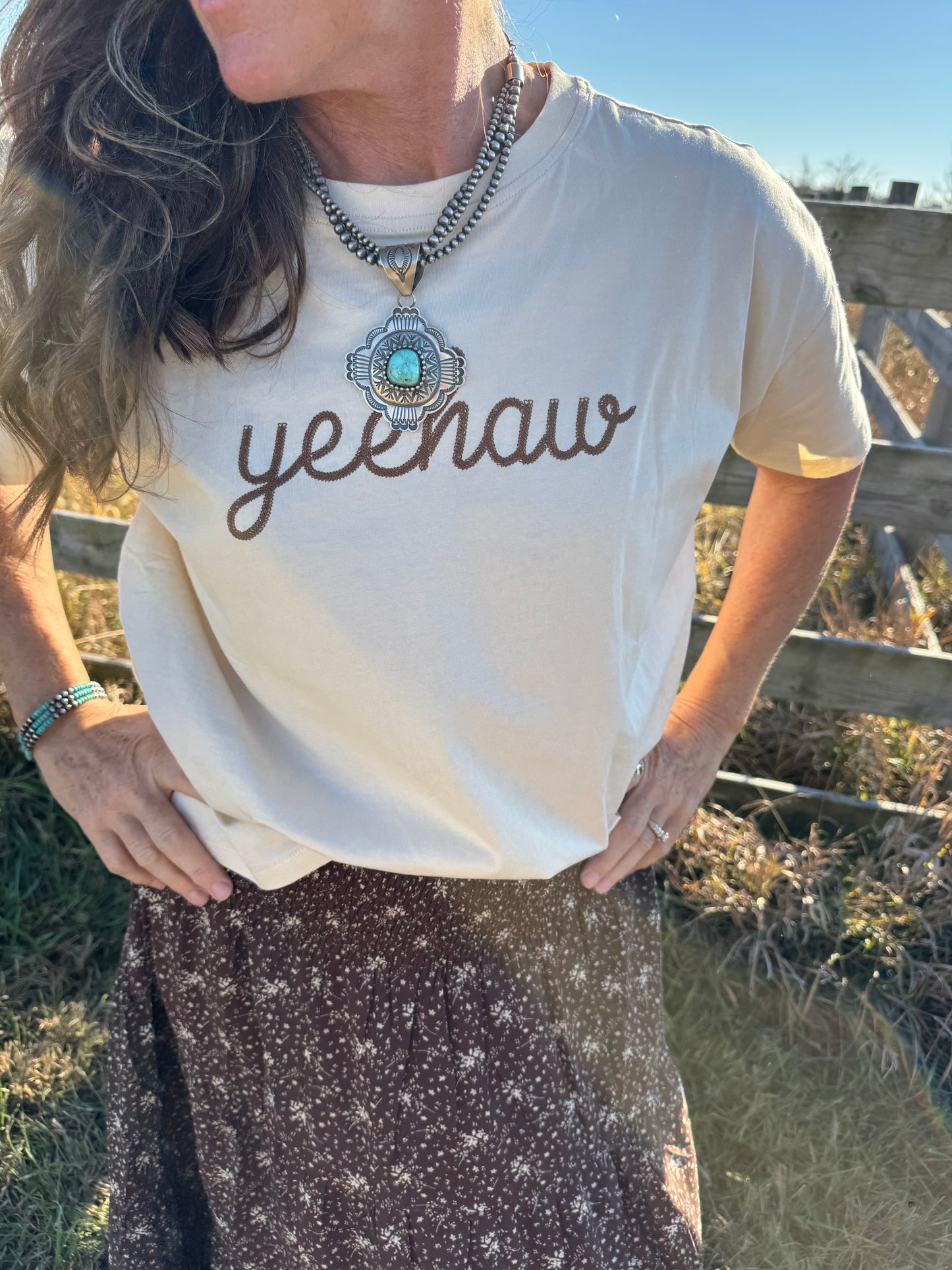 YEEHAW STITCHED TEE