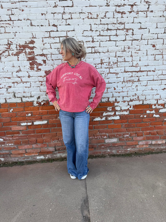 SUPPORT LOCAL FARMERS  THERMAL PULLOVER