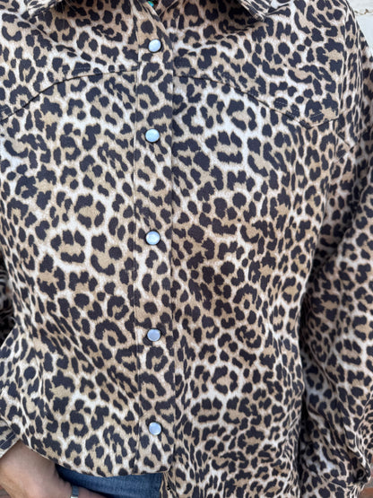 OVERSIZED LEOPARD PRINT TOP
