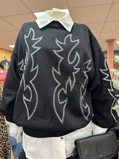 ELYSE BOOTSTITCH SWEATSHIRT