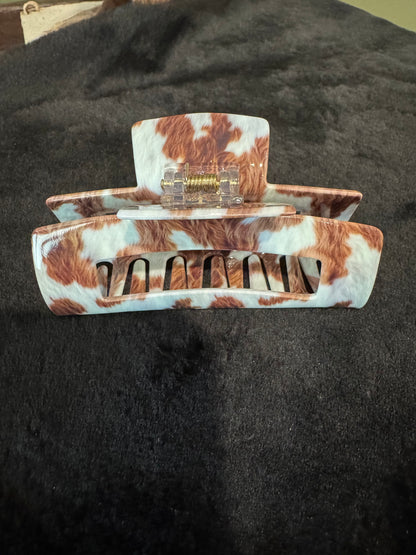 COW PRINT CLAW CLIP