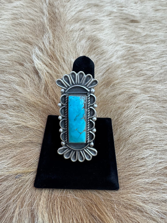 TURQUOISE ADJUSTABLE RING