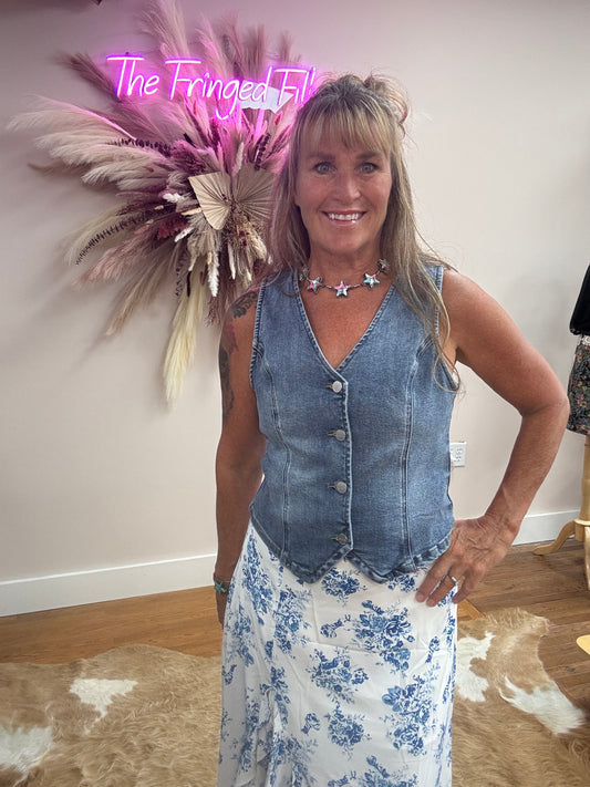 ASHLEY DENIM VEST