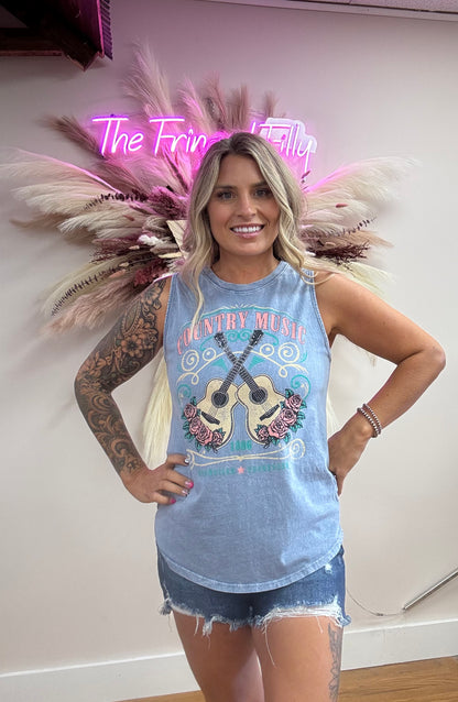 COUNTRY MUSIC 1806 GRAPHIC TANK TOP