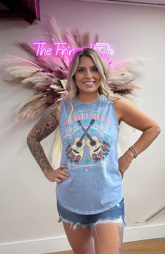 COUNTRY MUSIC 1806 GRAPHIC TANK TOP