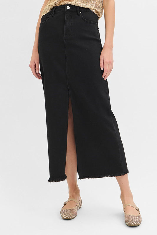 ELLIE-TUMMY CONTROL HIGH RISE LONG SKIRT
