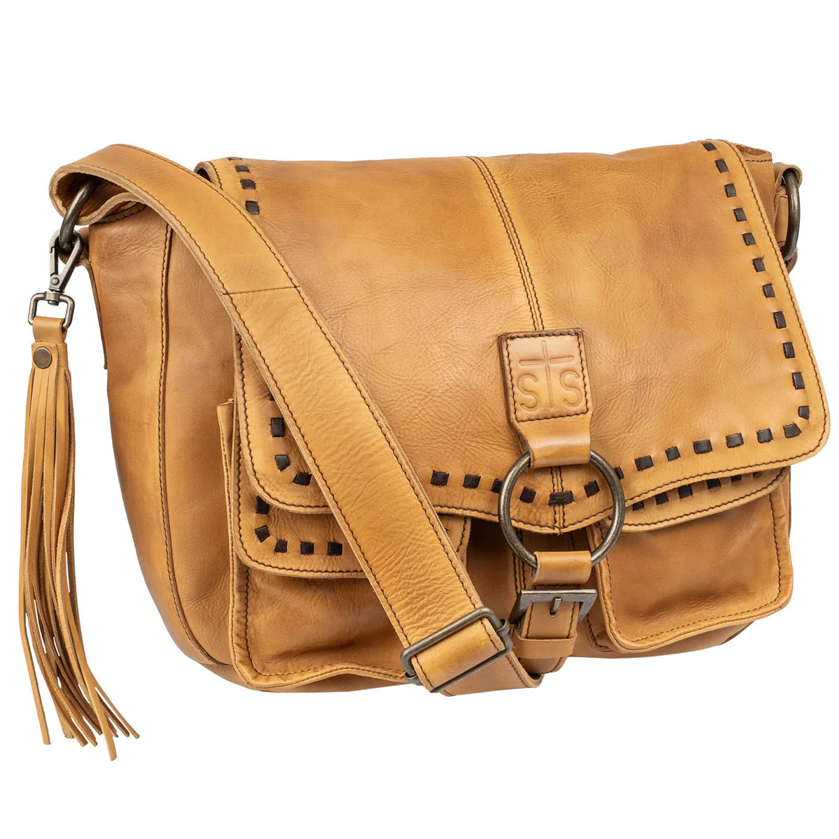 BANDERA TAN SADDLE HOBO BAG