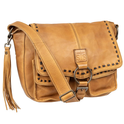 BANDERA TAN SADDLE HOBO BAG