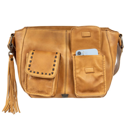 BANDERA TAN SADDLE HOBO BAG