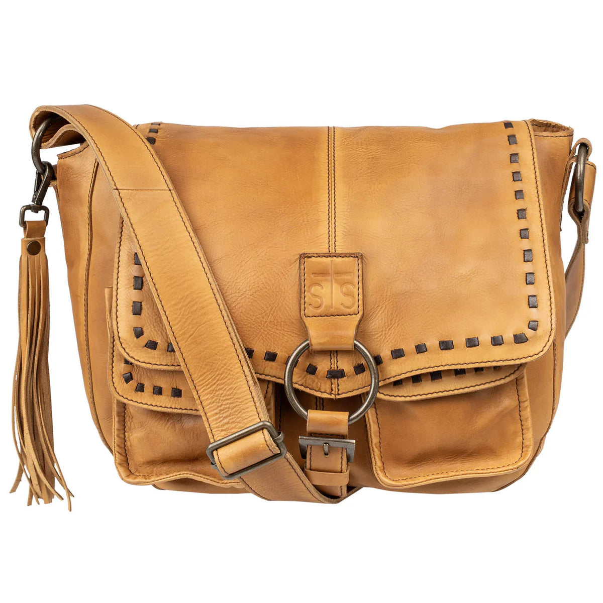 BANDERA TAN SADDLE HOBO BAG