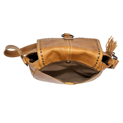 BANDERA TAN SADDLE HOBO BAG