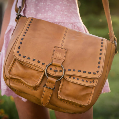 BANDERA TAN SADDLE HOBO BAG