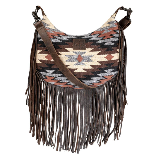 GUADALUPE SERAPE NELLIE FRINGE BAG