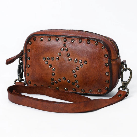 BECCA-CROSSBODY GENUINE LEATHER BAG-SPAGHETTI WESTERN