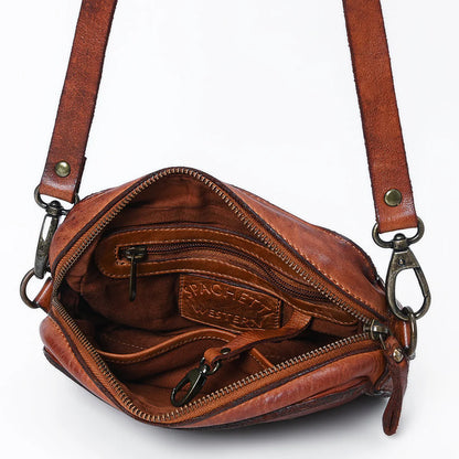 BECCA-CROSSBODY GENUINE LEATHER BAG-SPAGHETTI WESTERN