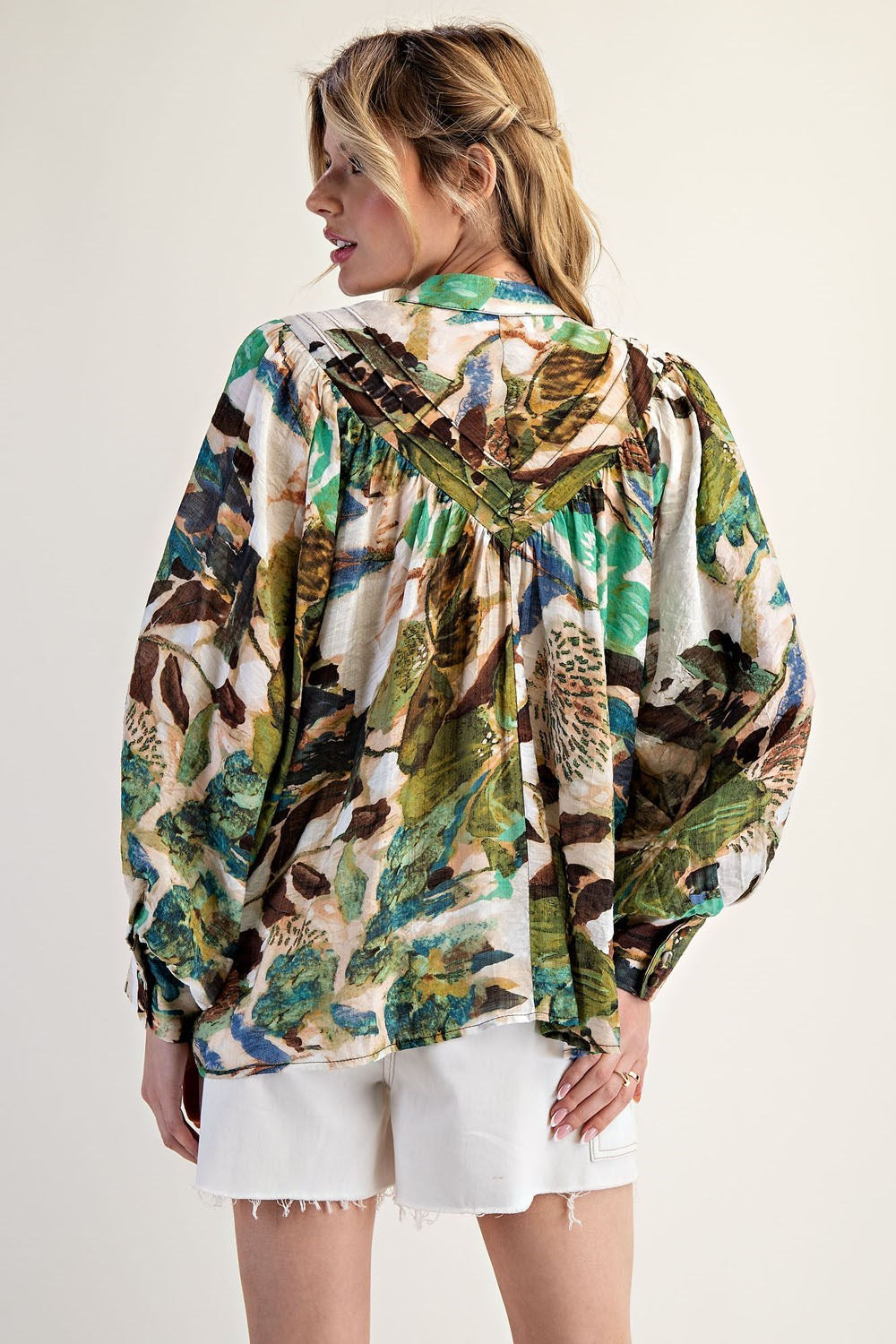 MEADOW-FLORAL PRINT BLOUSE