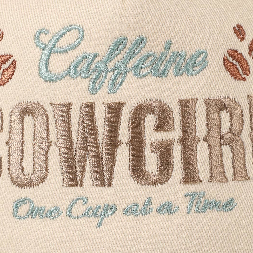 Caffeine Cowgirl Trucker Hat