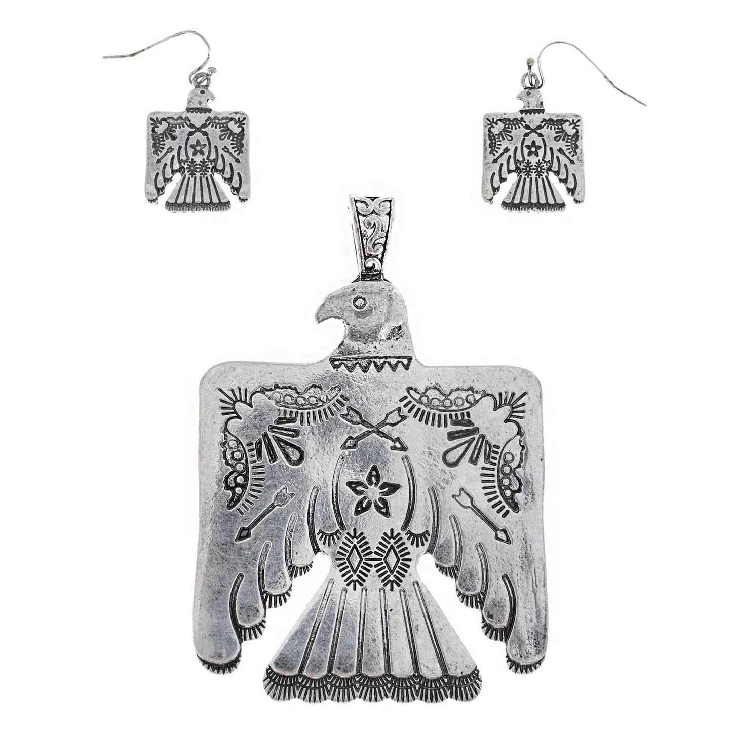 THUNDERBIRD PENDANT & EAR SET