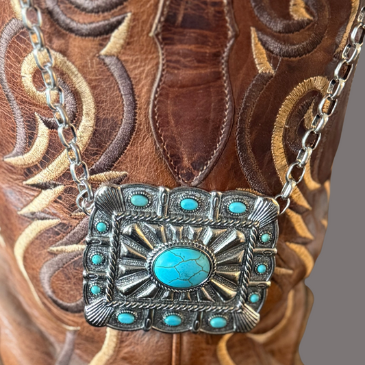 CONCHO BUCKLE NECKLACE