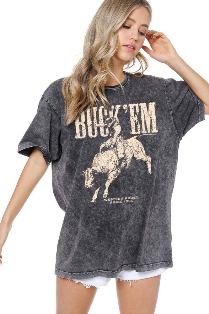 BUCK 'EM GRAPHIC TEE